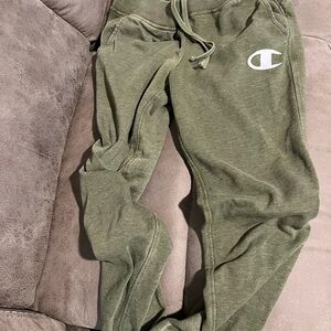 Champion Womens Olive Green Joggers size medium